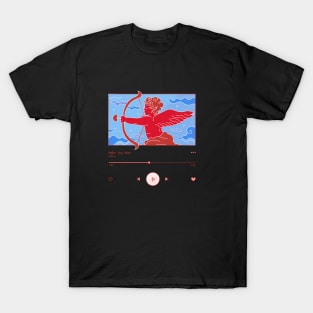 Love Cupid Playlist Logo Design T-Shirt